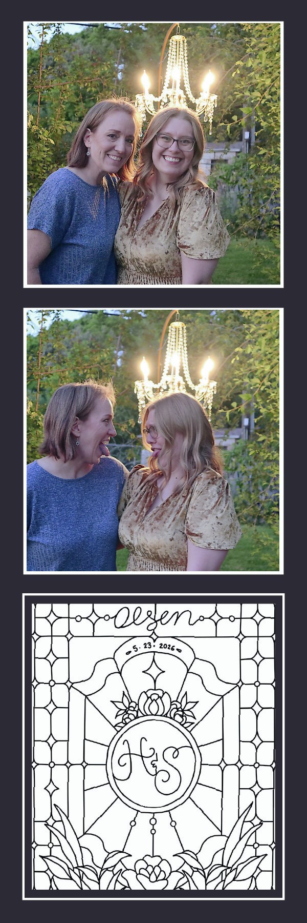 Photo booth strip